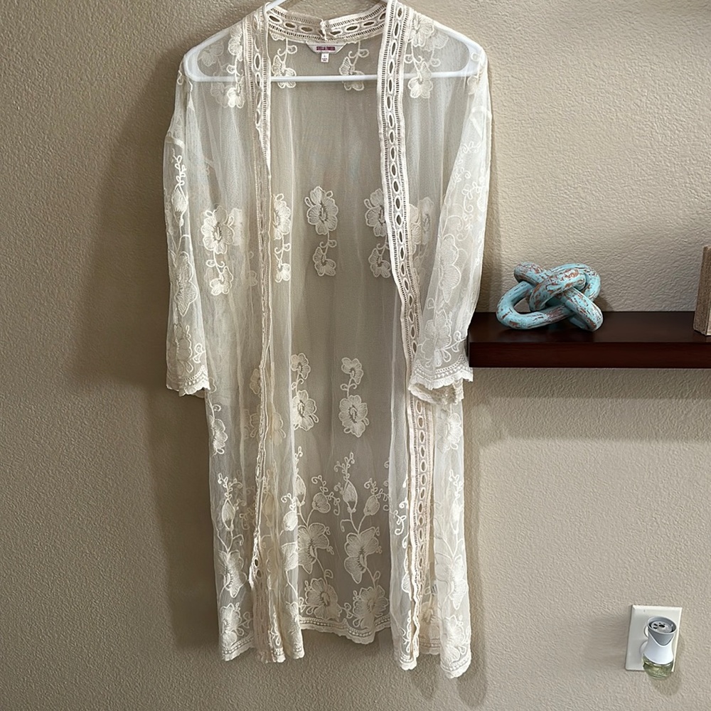 Stella Tweed swimsuit coverup in L